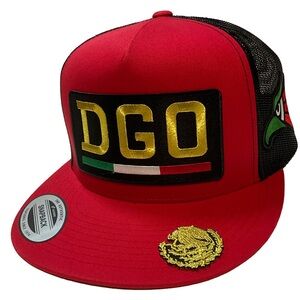 Durango 3 logos hat Red black SnapBack adjustable